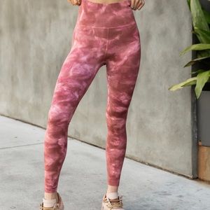 Free People High Rise 7/8 Good Karma Tie Dye Leggings Size M/L